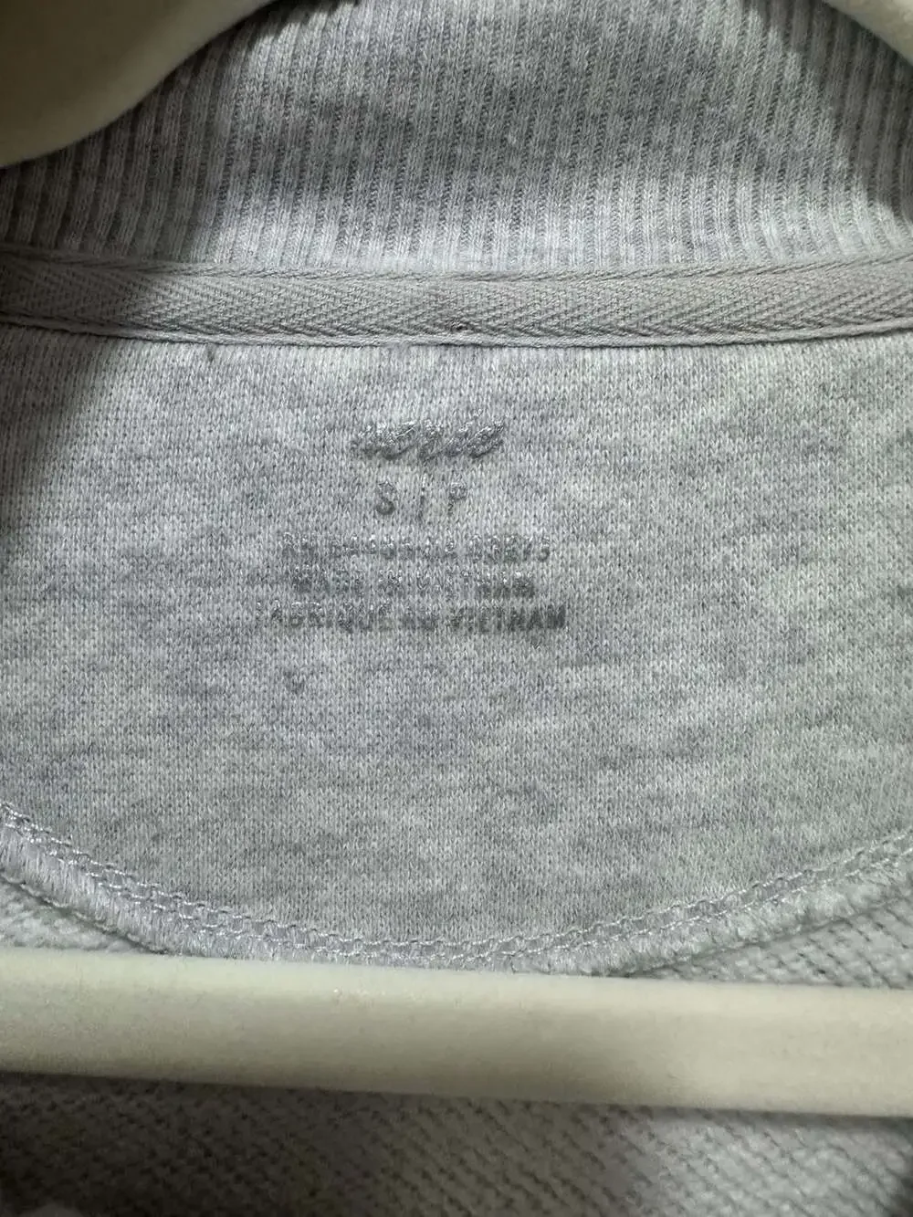 Aerie Leopard Print Quarter-Zip Sweatshirt Size Small - Picture 2 of 5